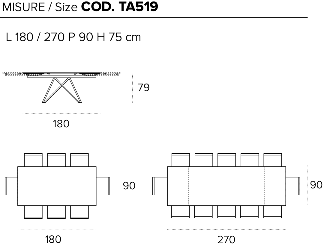 Размеры стола Target Point Delta